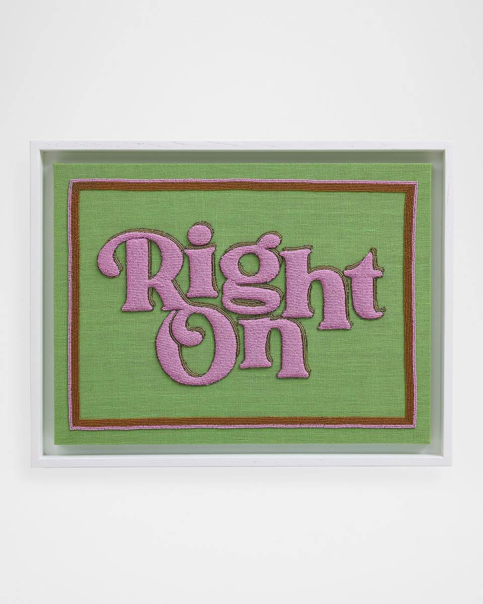 Right On Beaded Wall Art